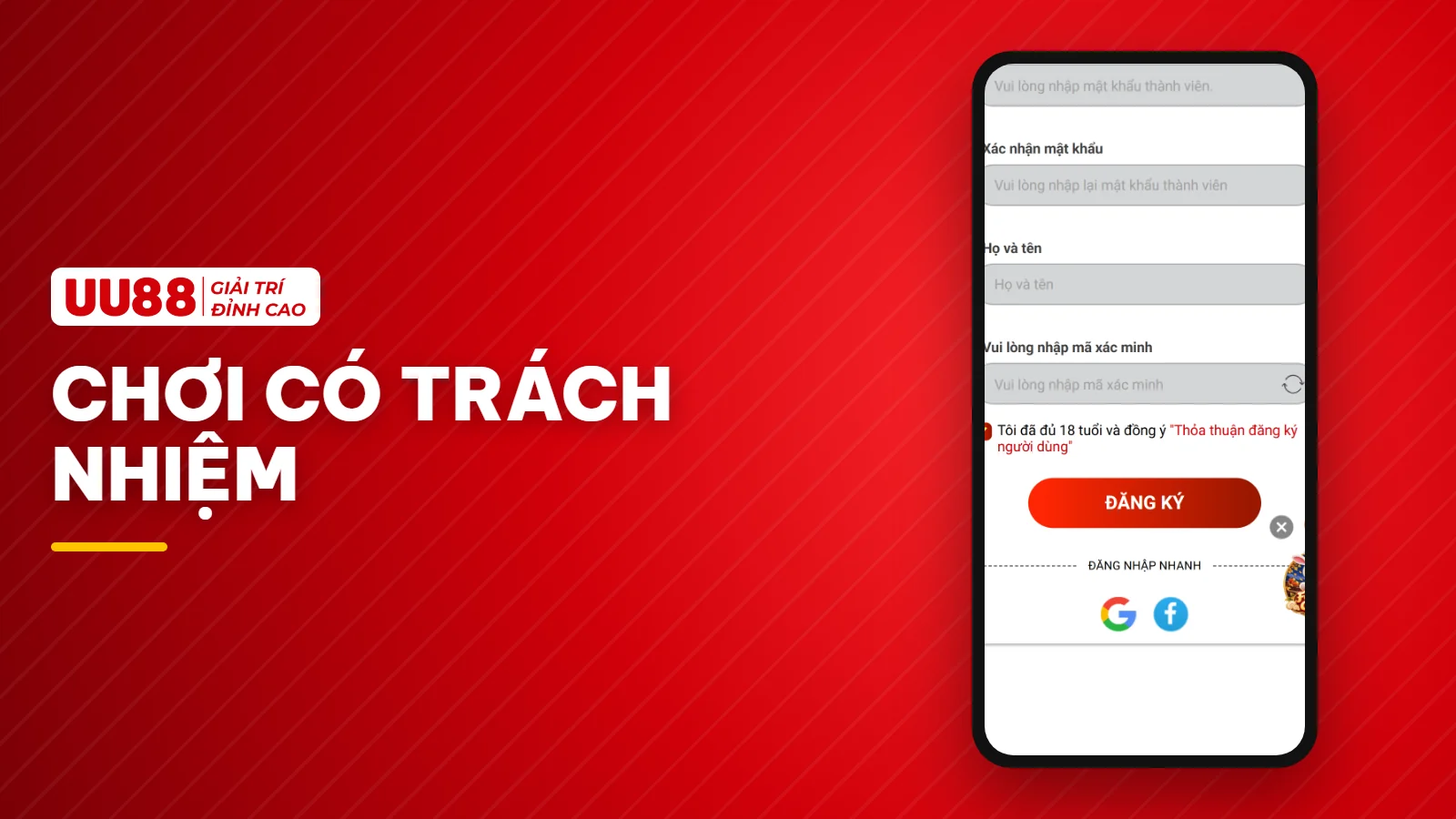 Chơi có trách nhiệm tại UU88