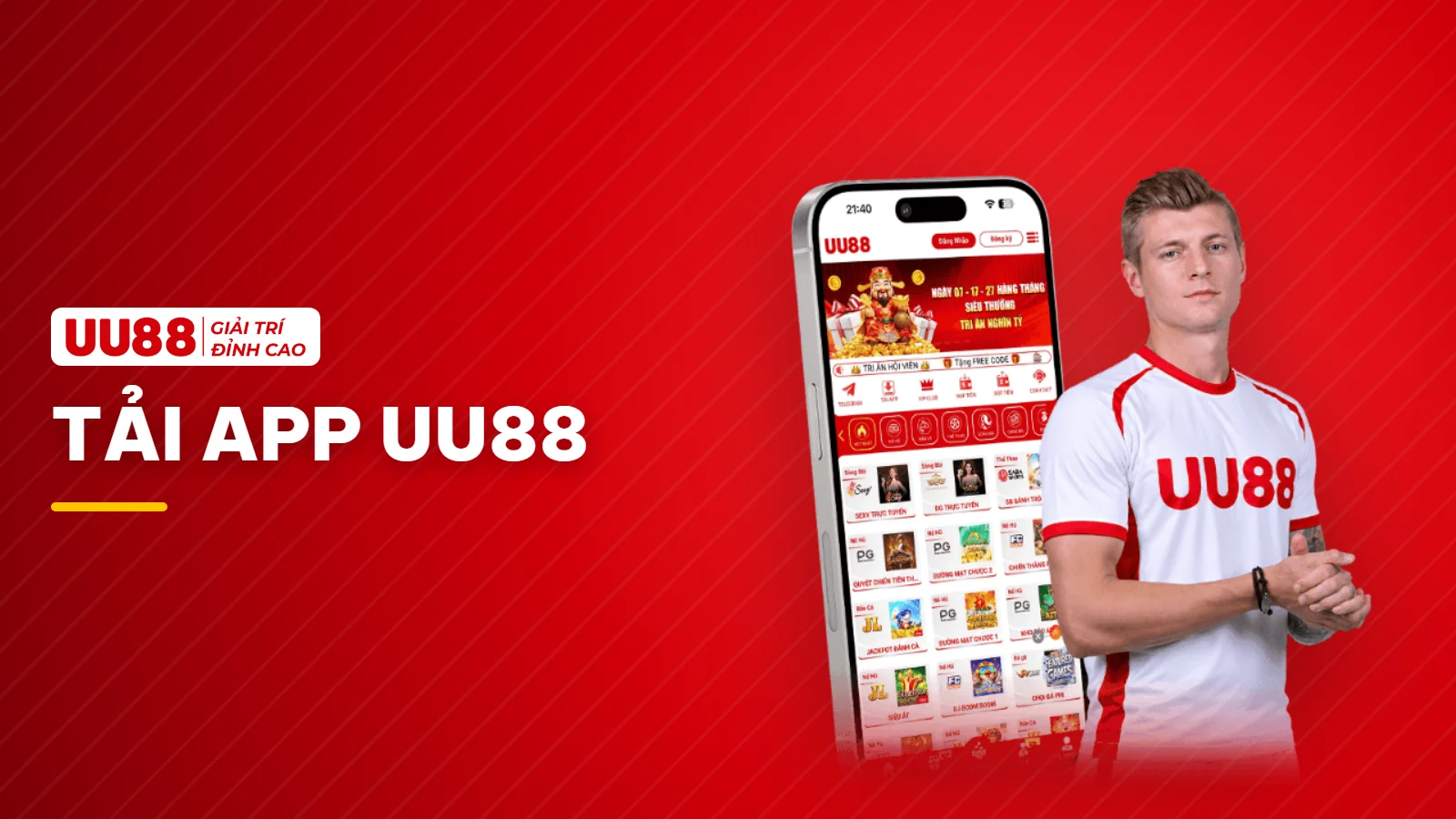 Tải app UU88 cho Android và iPhone