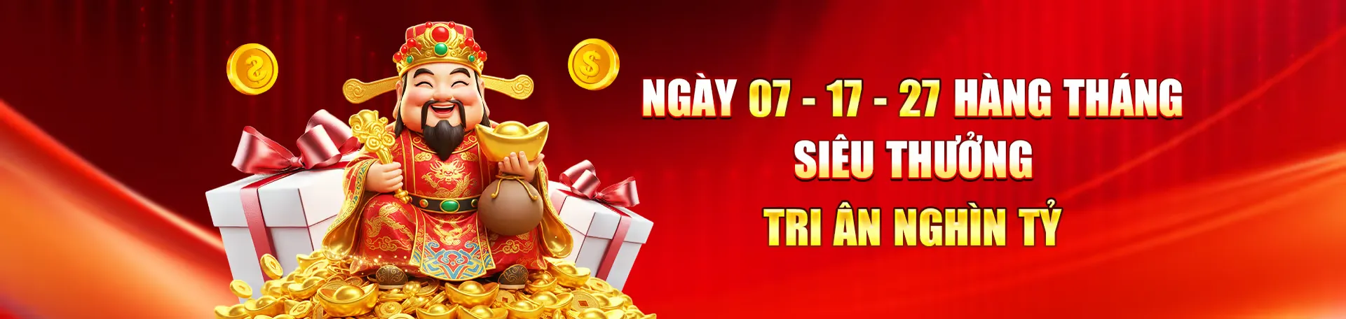 Banner UU88 siêu thưởng tri ân ngày 07, 17, 27 hằng tháng