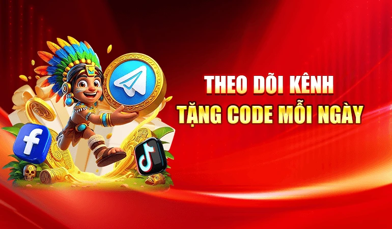Banner UU88 theo dõi kênh tặng code mỗi ngày